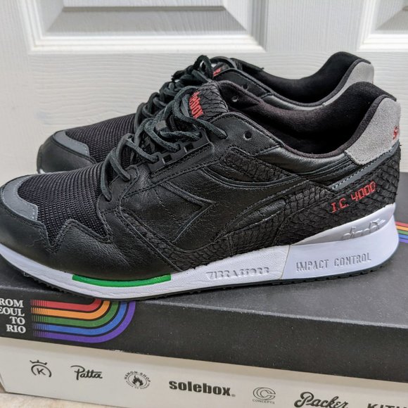 Diadora X Solebox IC4000 “Seoul To Rio” Made In Italy Size US10 UK9.5 2016 - Picture 4 of 11